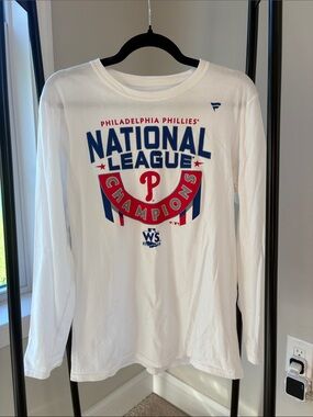 Fanatics White Philadelphia Phillies National League Champions Long Sleeve Shirt